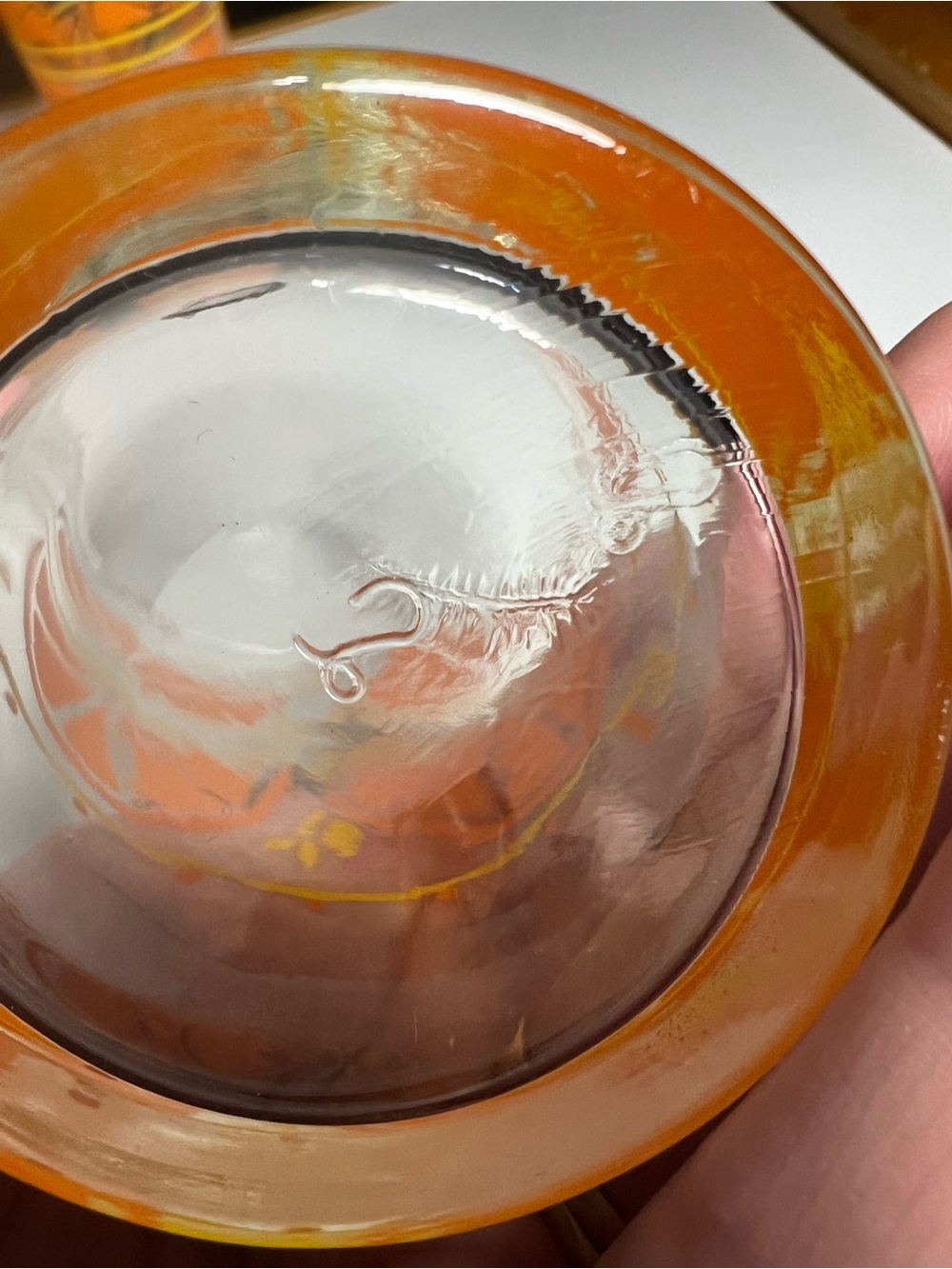 Vintage Libbey Mid Century Orange Slice Juice Glasses 6. - Picture 5 of 5